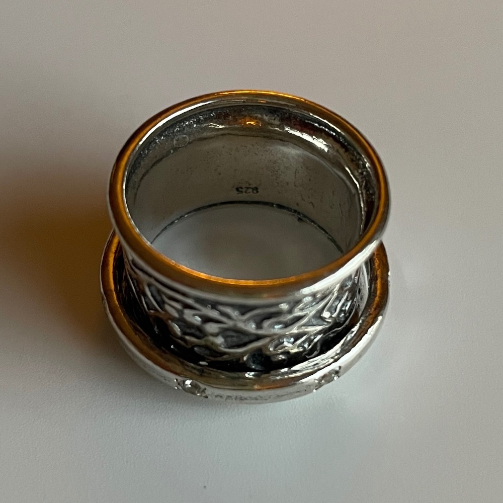 Passage to Israel Spinner Ring Sterling Silver size 5 NWT